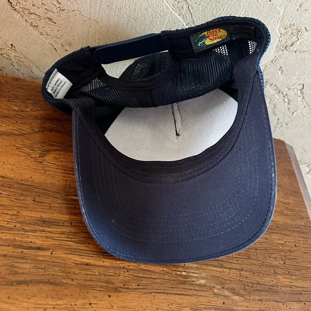 Cabela's Youth Bass Pro Shop Navy Blue SnapBack Cap